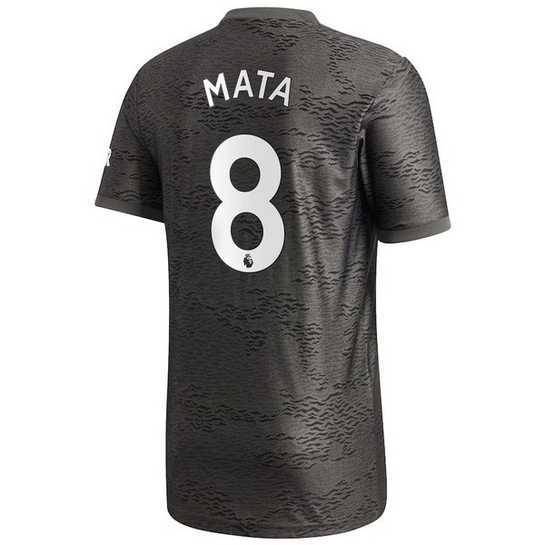 Camiseta Manchester United NO.8 Mata 2ª 2020-2021 Negro